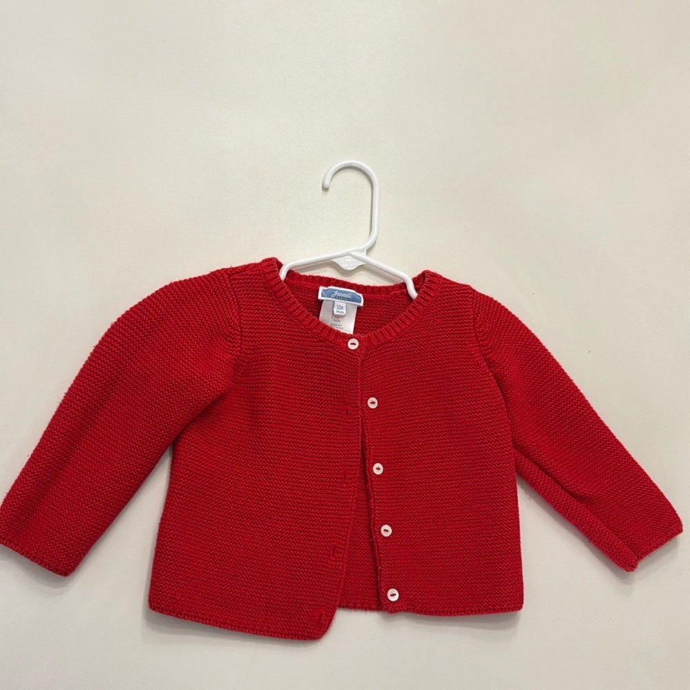 Red Jacadi Cardigan